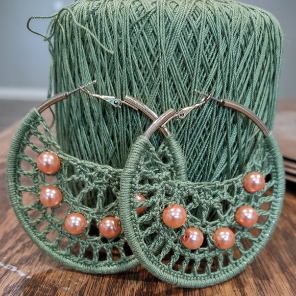 Hand Crafted Jewelry - Crochet earrings